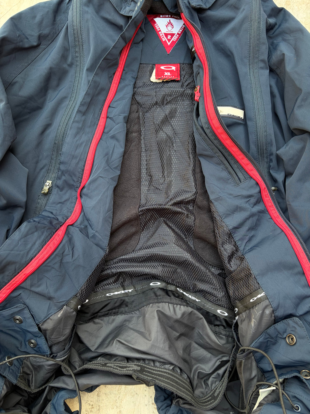 Vintage 2006 Oakley Nitro Fuel 2 Technical Jacket Navy XL