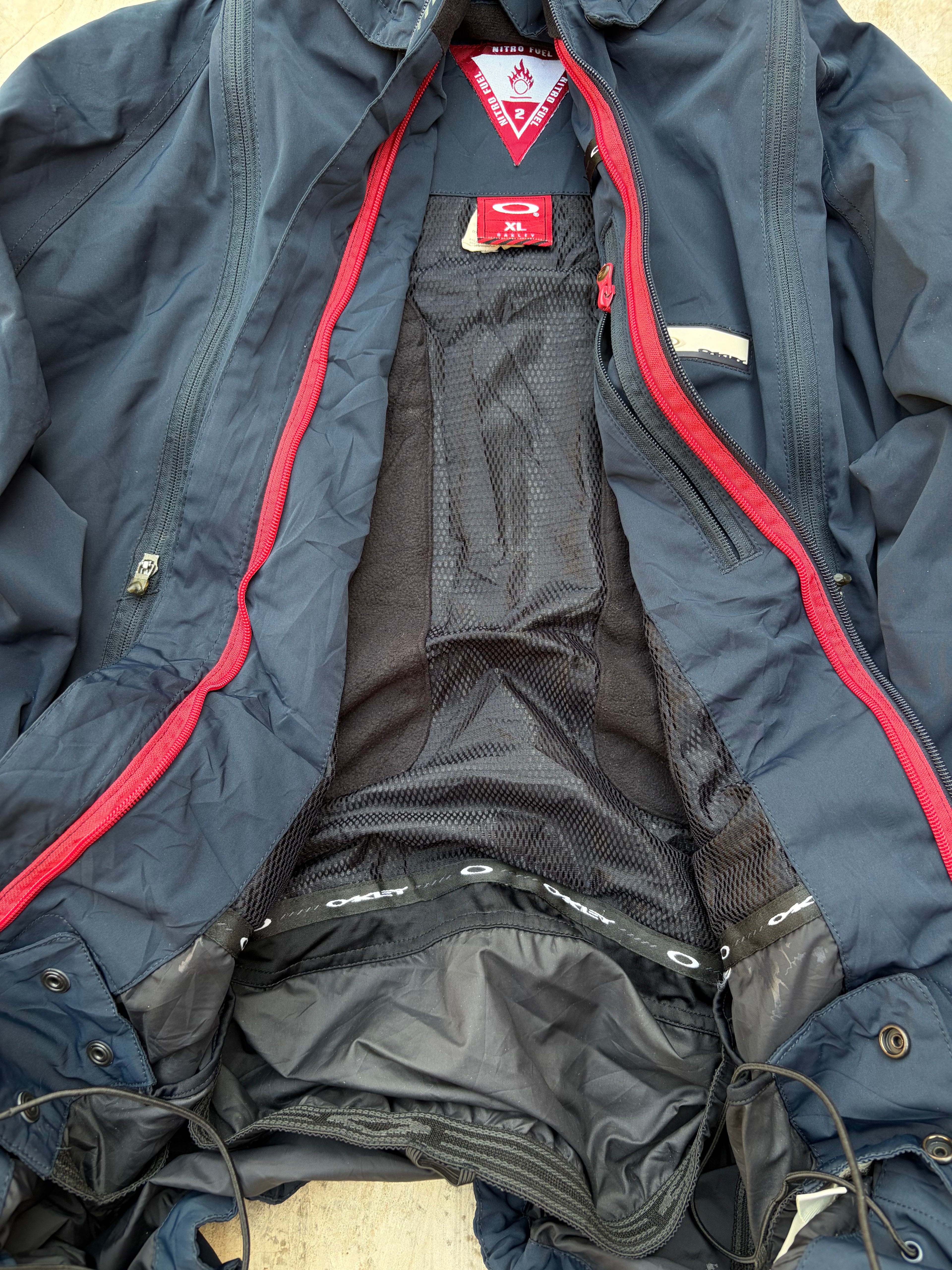 Vintage 2006 Oakley Nitro Fuel 2 Technical Jacket Navy XL