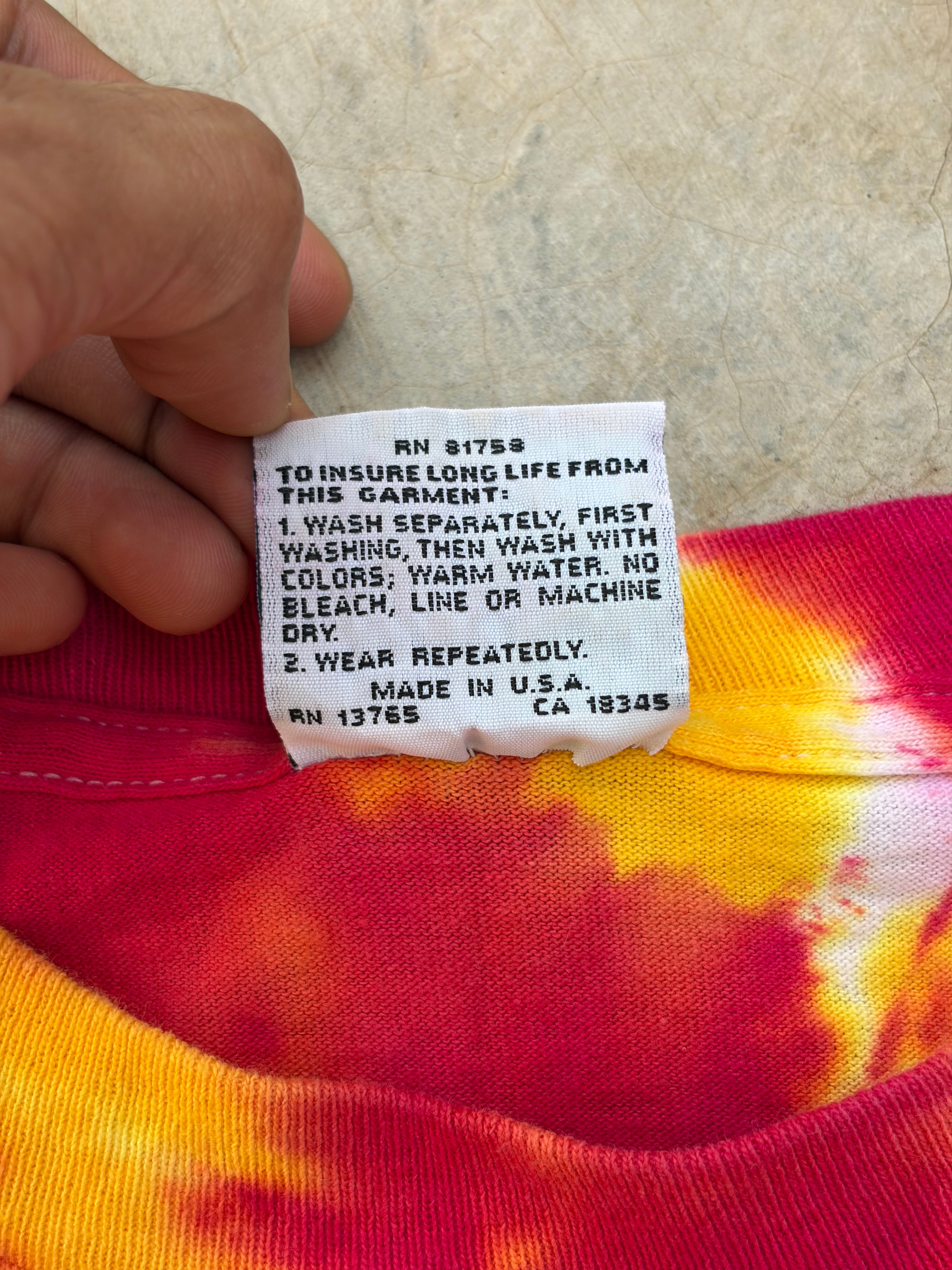 Vintage 1992 Lithuania Olympic Basketball Grateful Dead Tie-Dye Tshirt XL