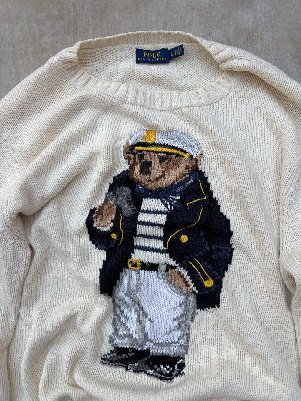 Vintage Polo Ralph Lauren Polo Bear Sailor Sweater M/L