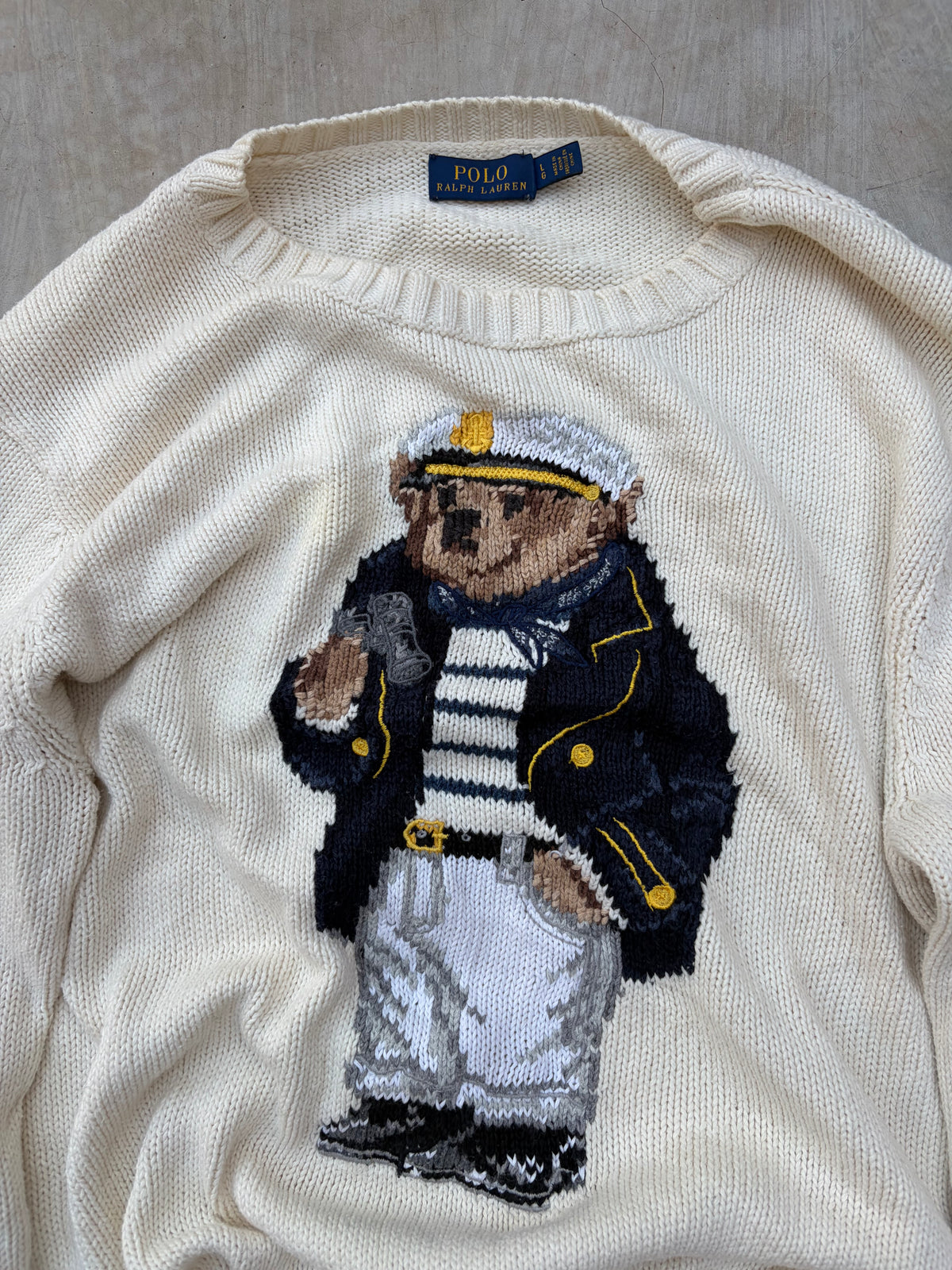 Vintage Polo Ralph Lauren Polo Bear Sailor Sweater M/L