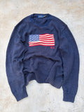 Vintage Polo Ralph Lauren USA Flag Sweater XL/XXL