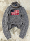 Rare 90s Vintage Ralph Lauren Polo American Flag Turtleneck Sweater S/M