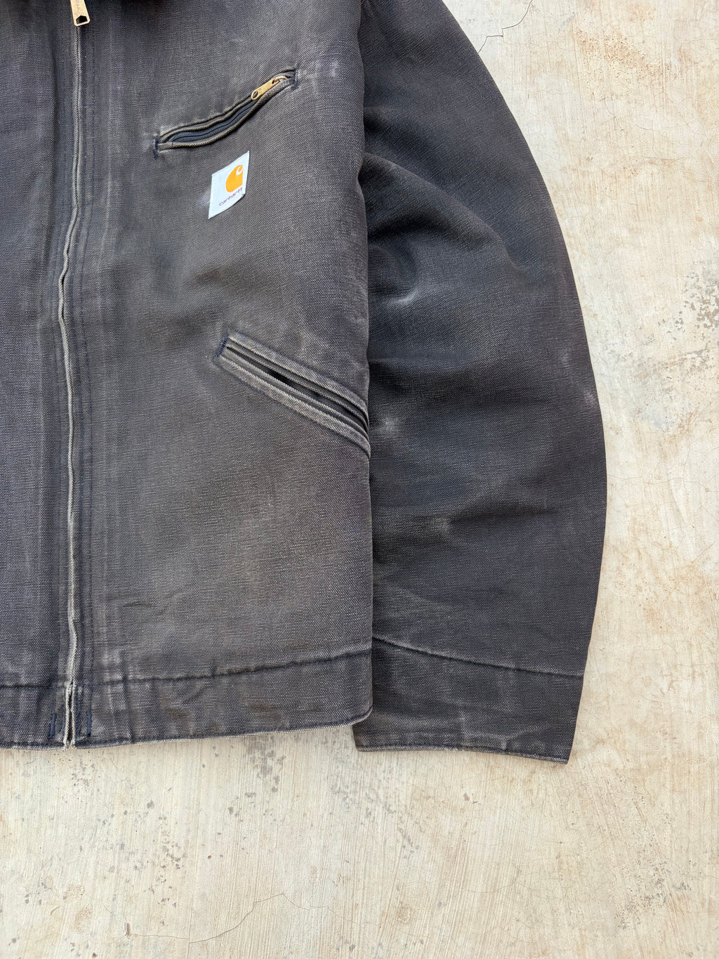 Vintage 00s Carhartt Sunfaded Detroit Jacket J01 BLK L