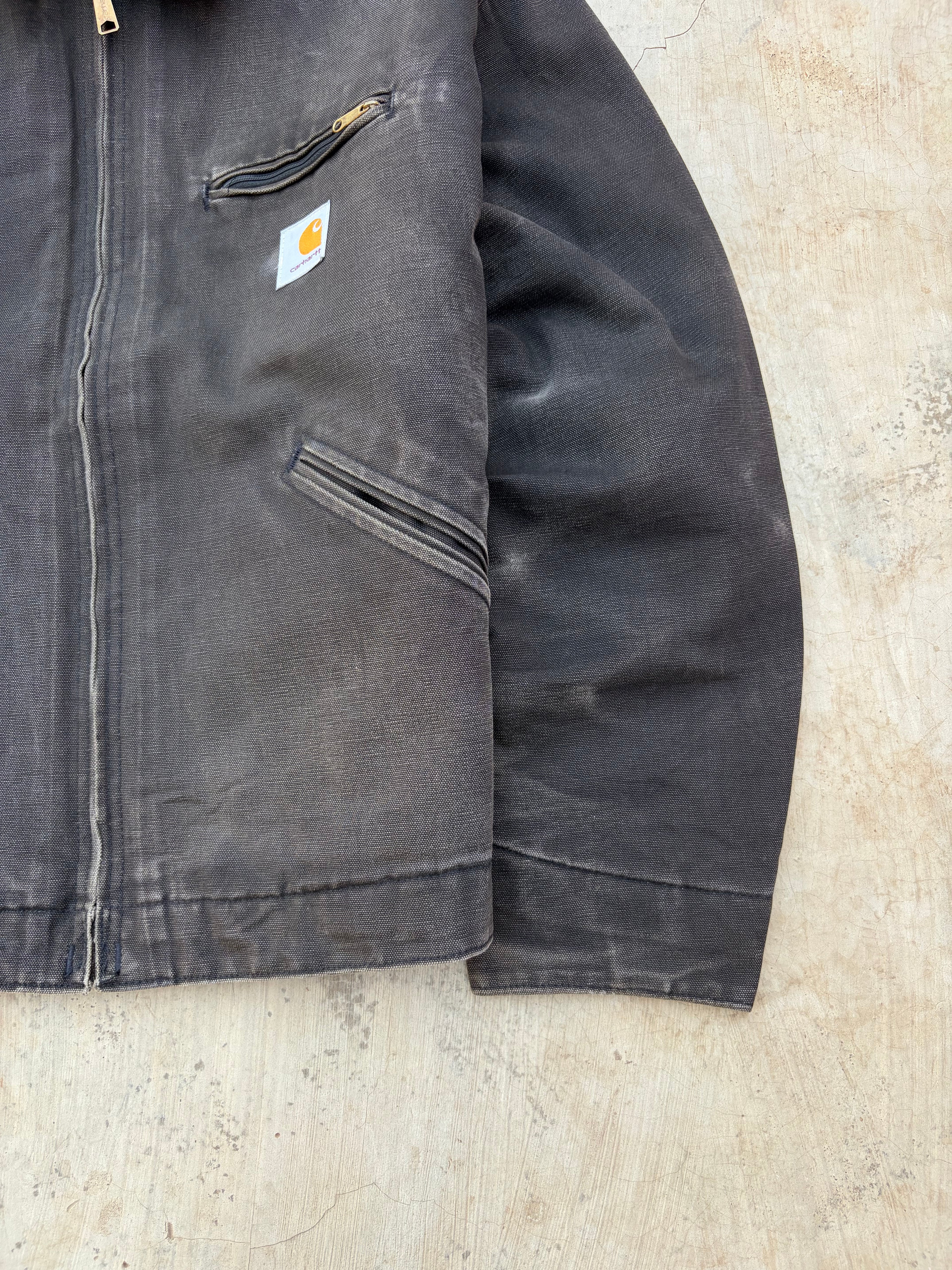 Vintage 00s Carhartt Sunfaded Detroit Jacket J01 BLK L