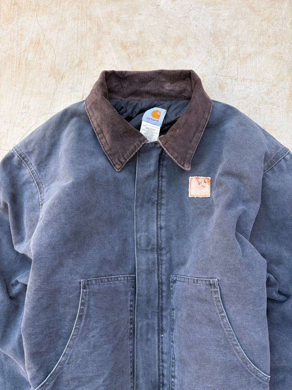 Vintage 00s Carhartt J22 PTL Detroit Jacket Faded Grey (Made in USA) XL