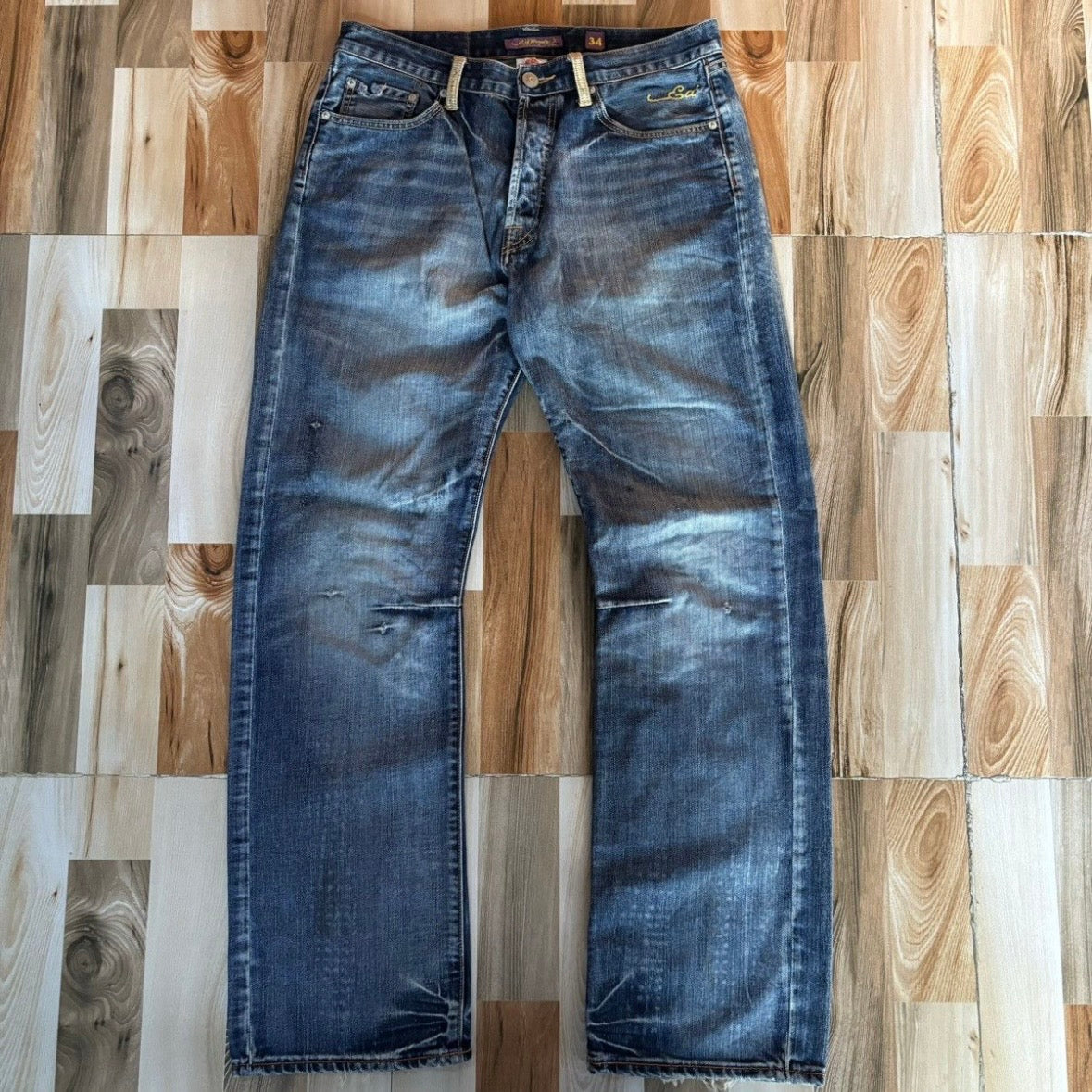 Crazy Edhardy Y2K Skull Jeans 34