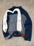 Rare Vintage Evisu Denim Diacock Jacket L/XL