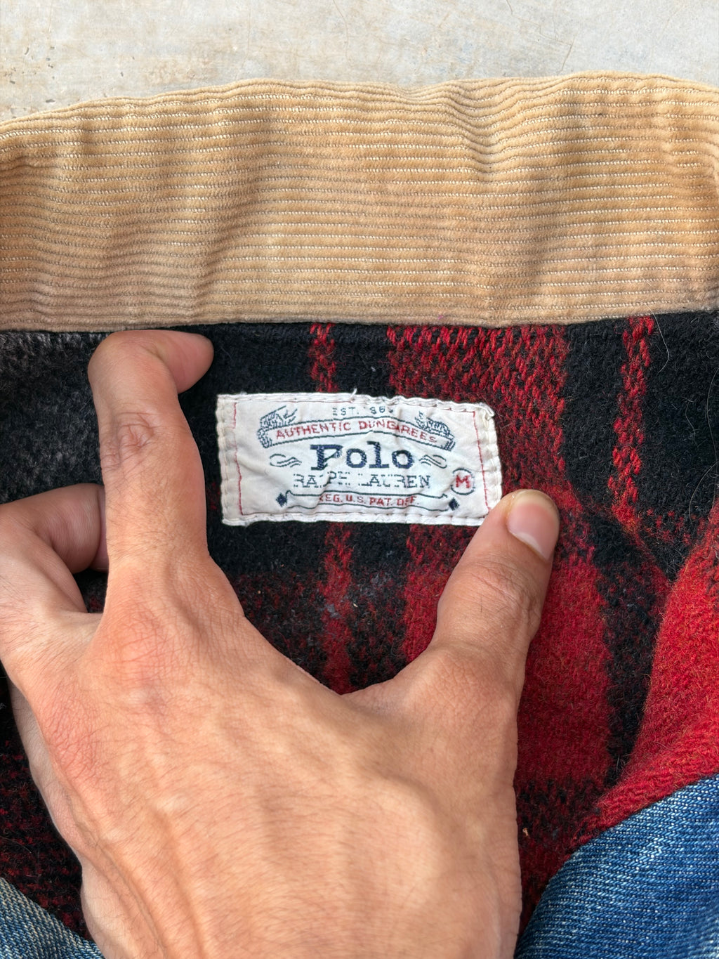 Extremely Rare 80s Polo Ralph Lauren Denim Jacket M/L