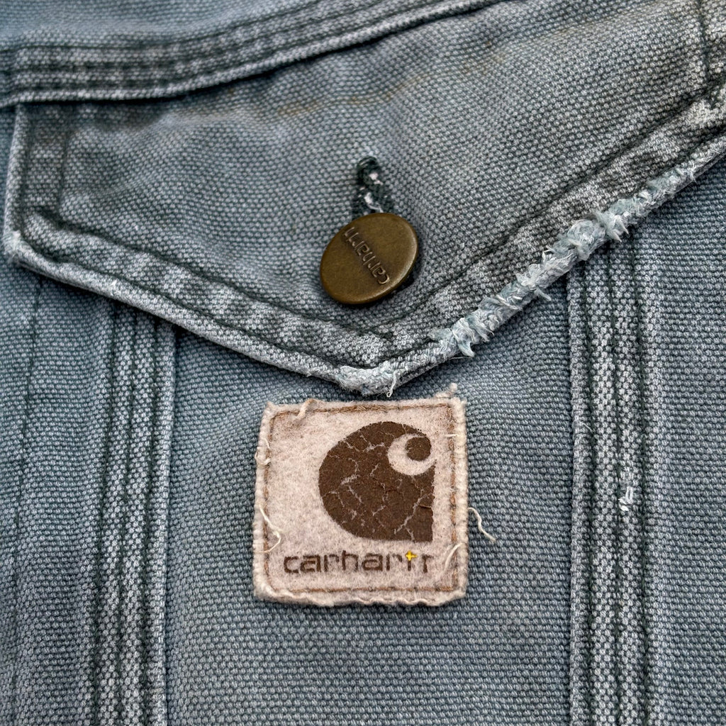 Vintage 90s Carhartt HTG Denim Trucker L/XL