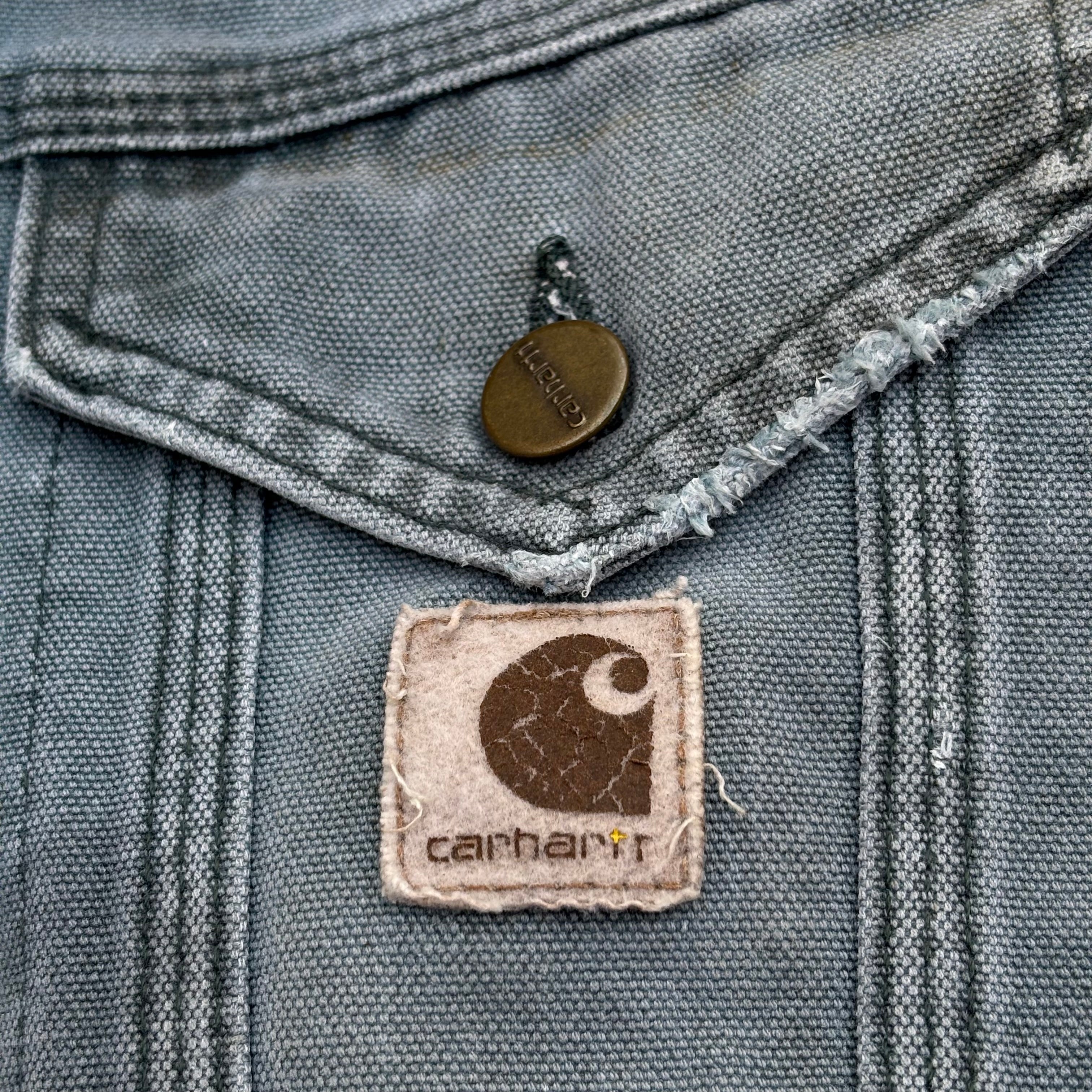 Vintage 90s Carhartt HTG Denim Trucker L/XL