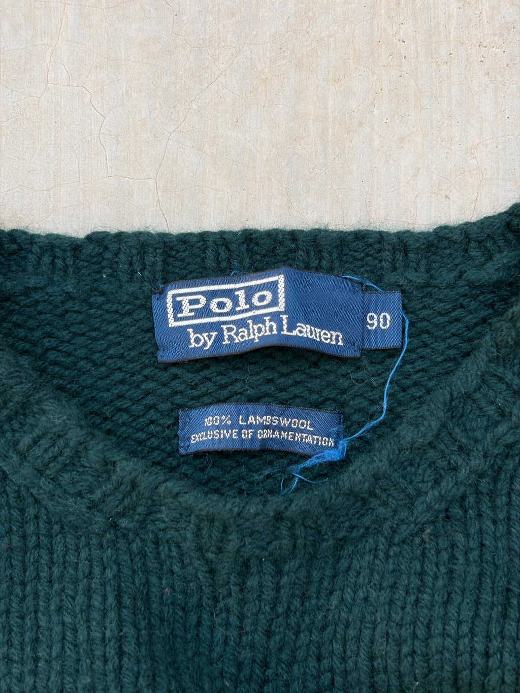 2001 Polo Ralph Lauren Dog Knit Sweater S/M
