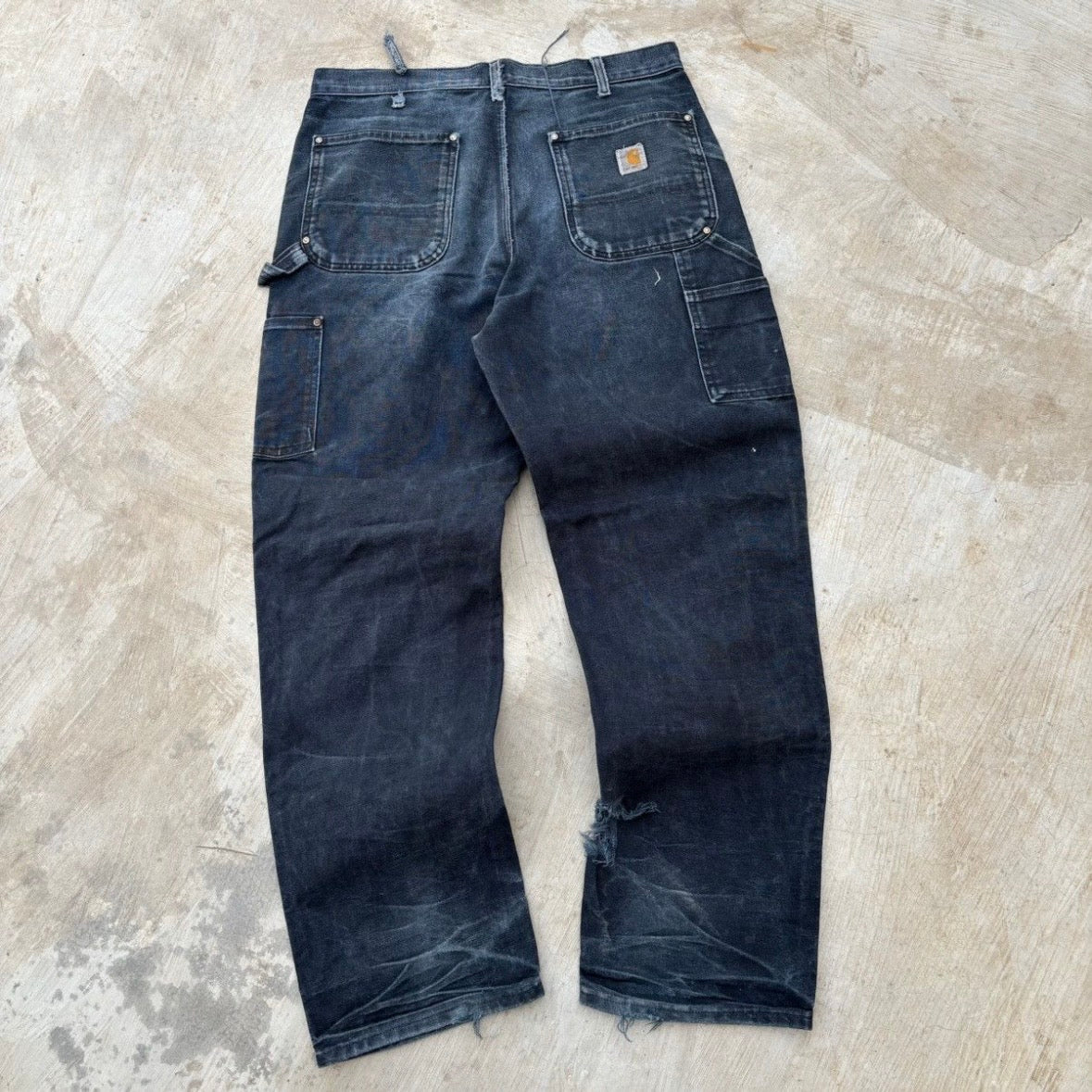 Vintage 00s Carhartt Double Knee B01 BLK 34