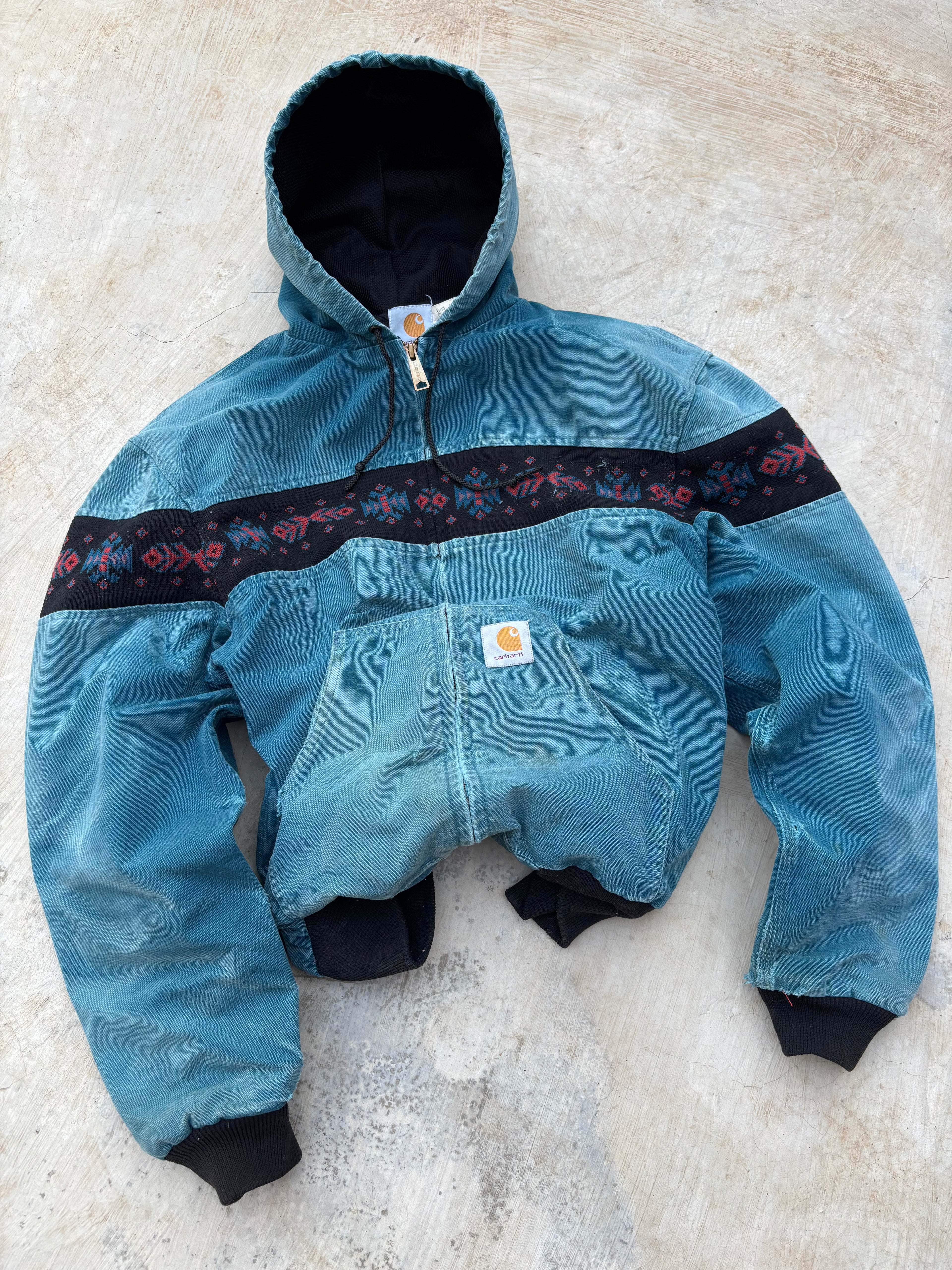 1994 Faded Carhartt Active Aztec Jacket JR0055 L