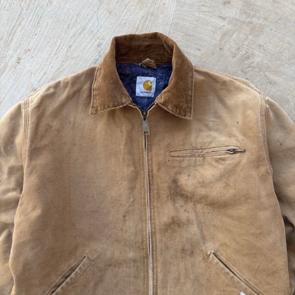 Vintage 90s Faded Carhartt Detroit Jacket BRN M