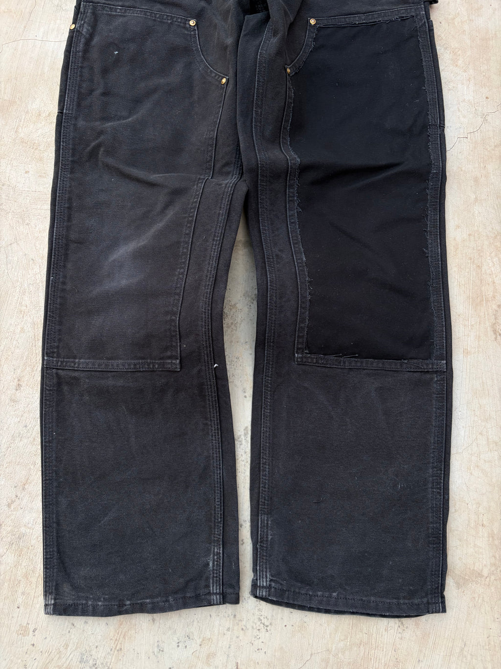 Vintage 00s Carhartt Double Knee Pant Black Faded 31