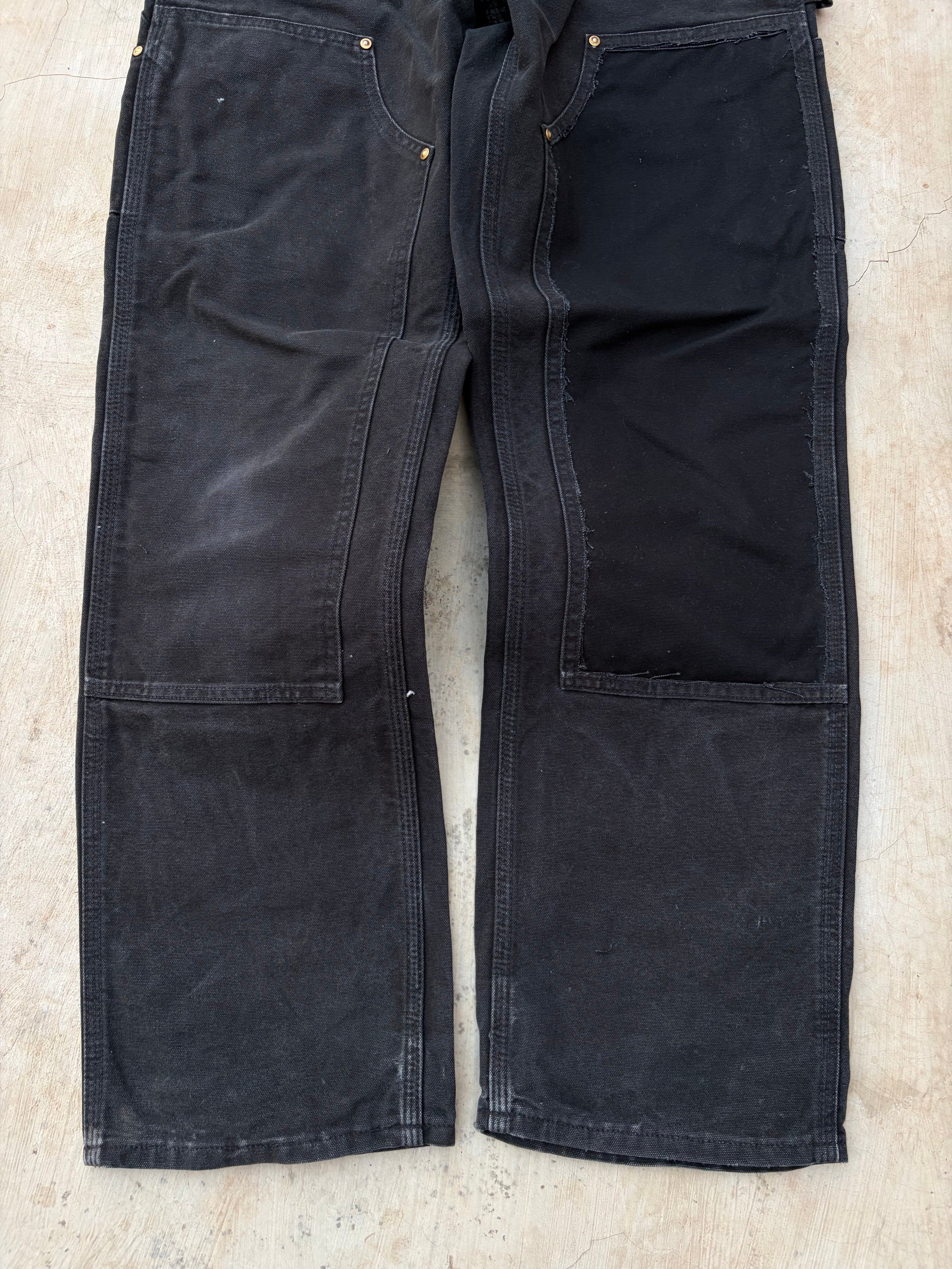 Vintage 00s Carhartt Double Knee Pant Black Faded 31