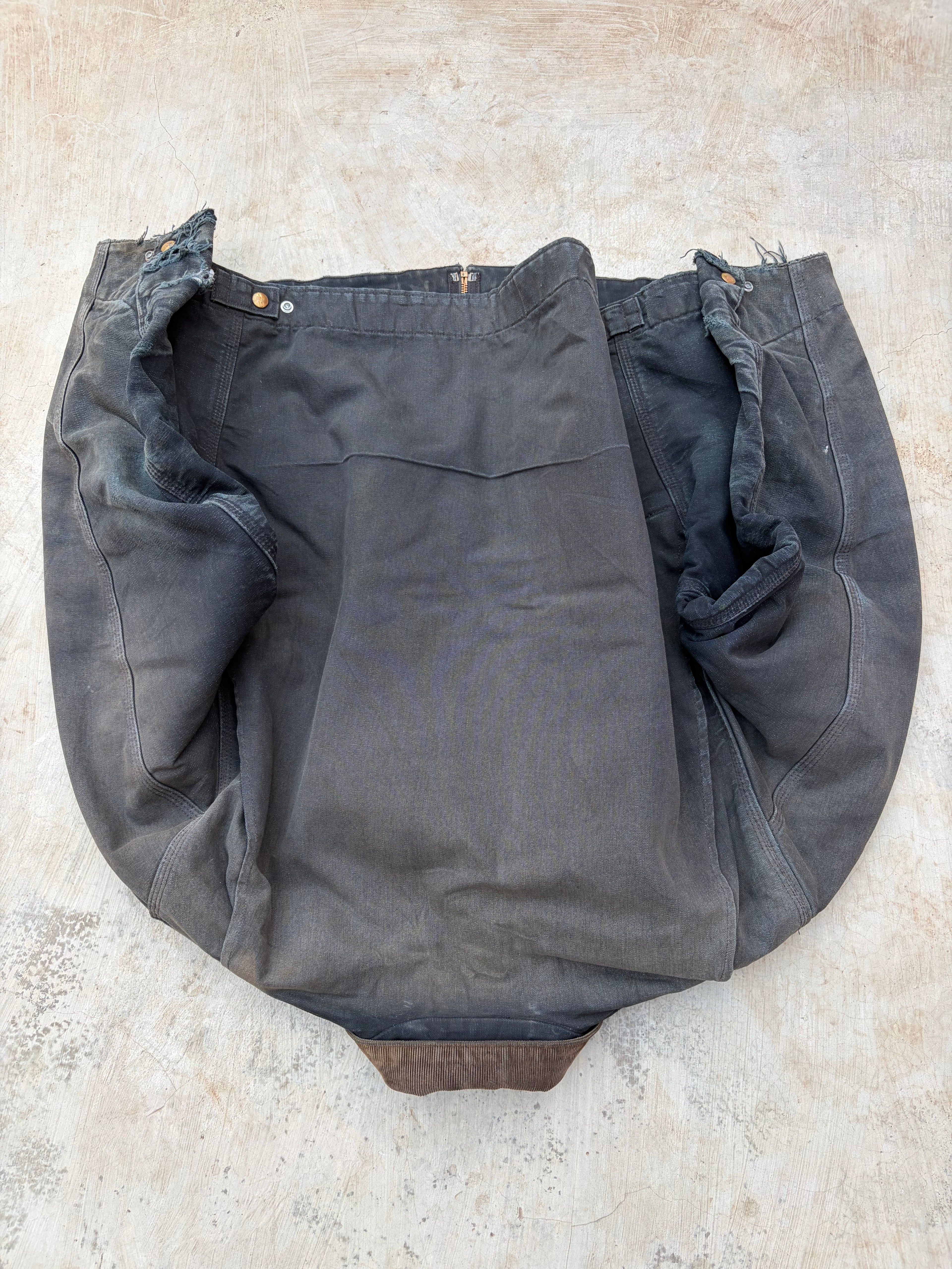 Vintage Sunfaded Distressed Carhartt Detroit Jacket J001 BLK L