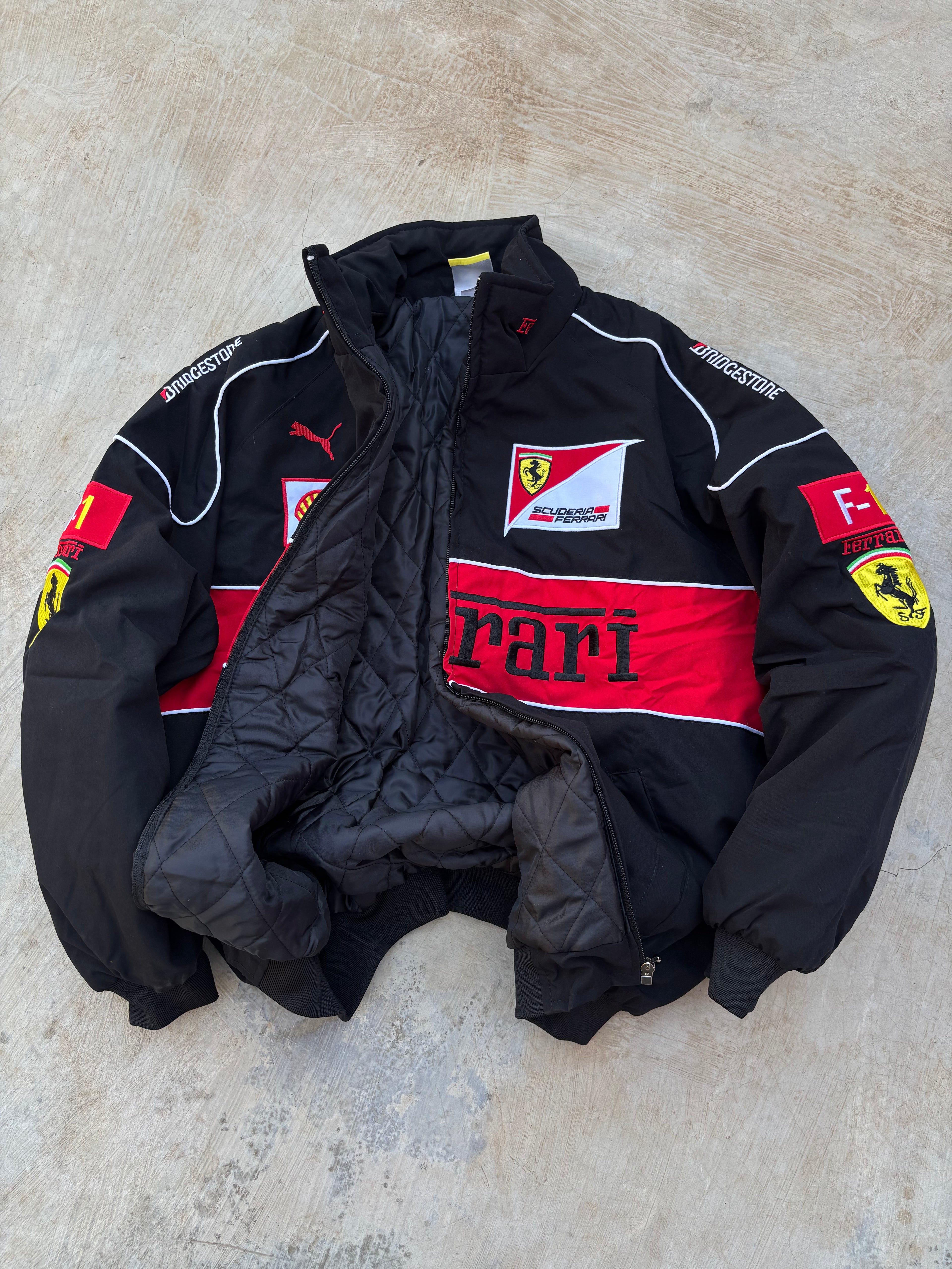 Vintage Ferrari Racing Style Jacket M