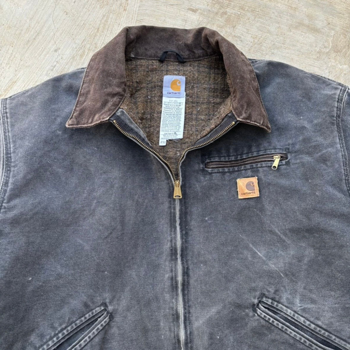 Vintage 00s Carhartt Detroit Jacket J97 BLK 2XL