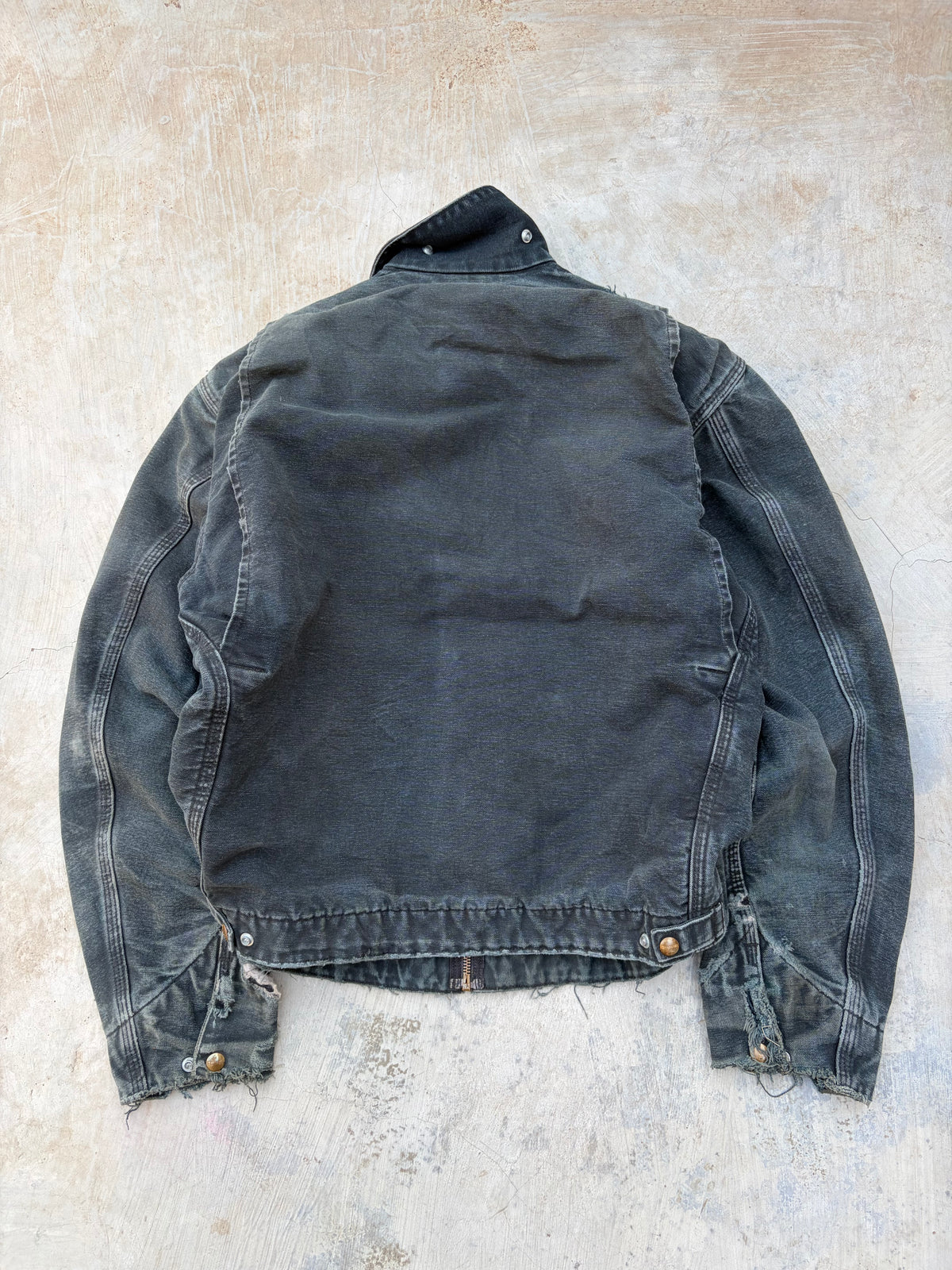 Vintage Thrashed Sunfaded Carhartt Detroit Jacket J01 BLK