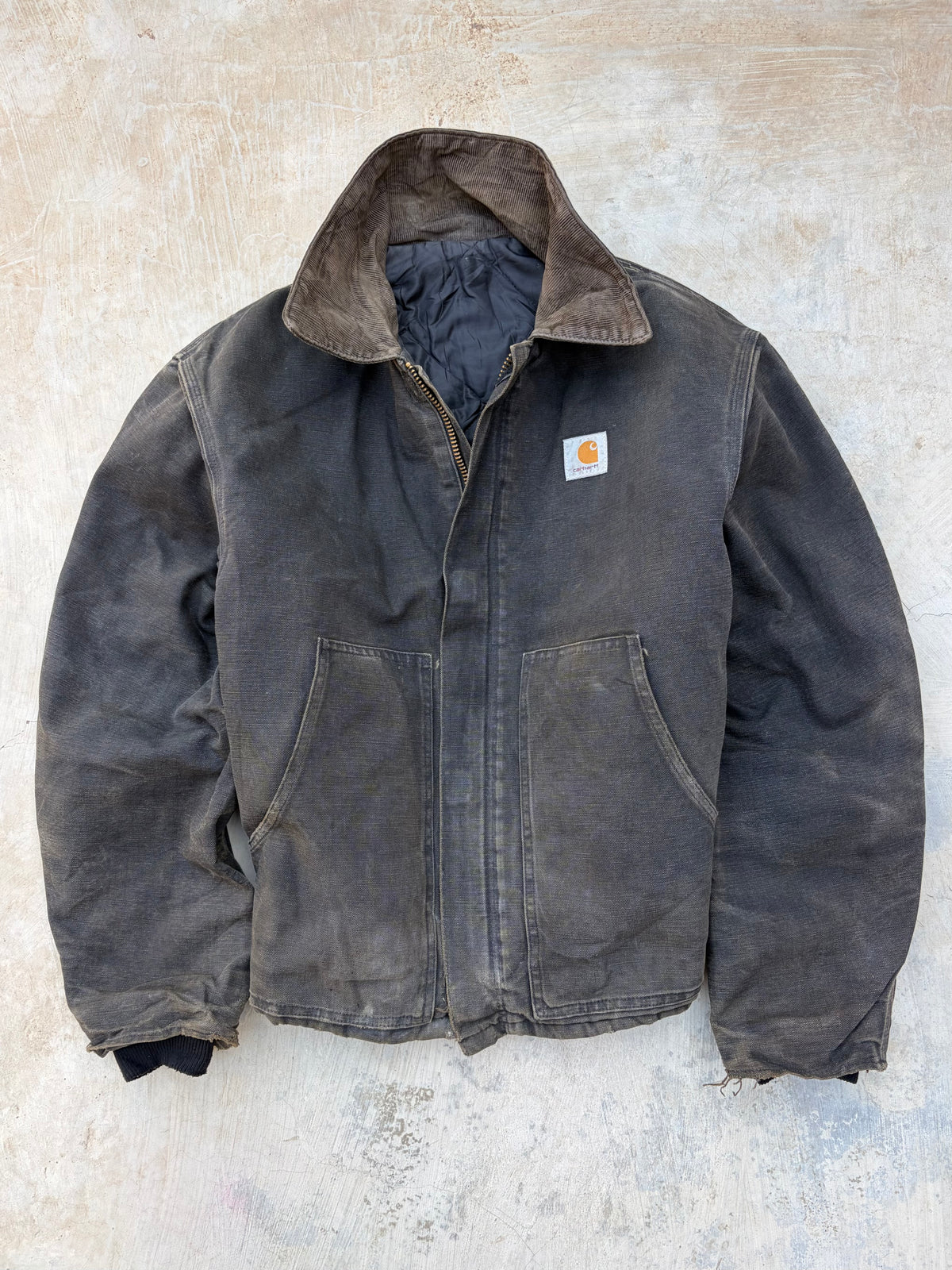 1990s Vintage Sunfaded Carhartt Arctic Crop Jacket L/XL