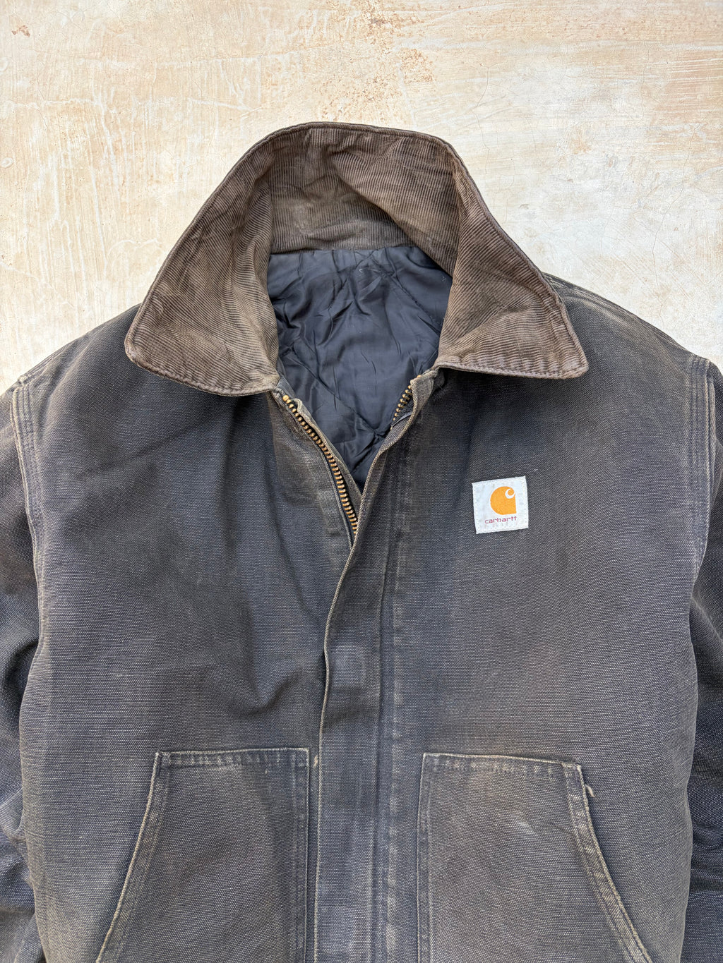 1990s Vintage Sunfaded Carhartt Arctic Crop Jacket L/XL