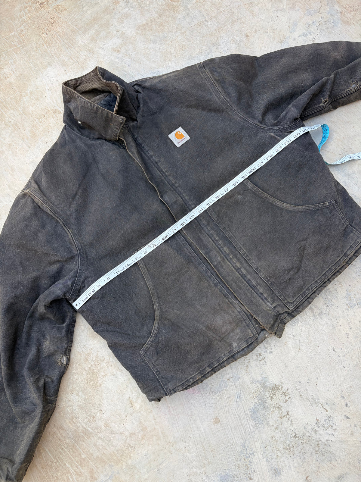 1990s Vintage Sunfaded Carhartt Arctic Crop Jacket L/XL