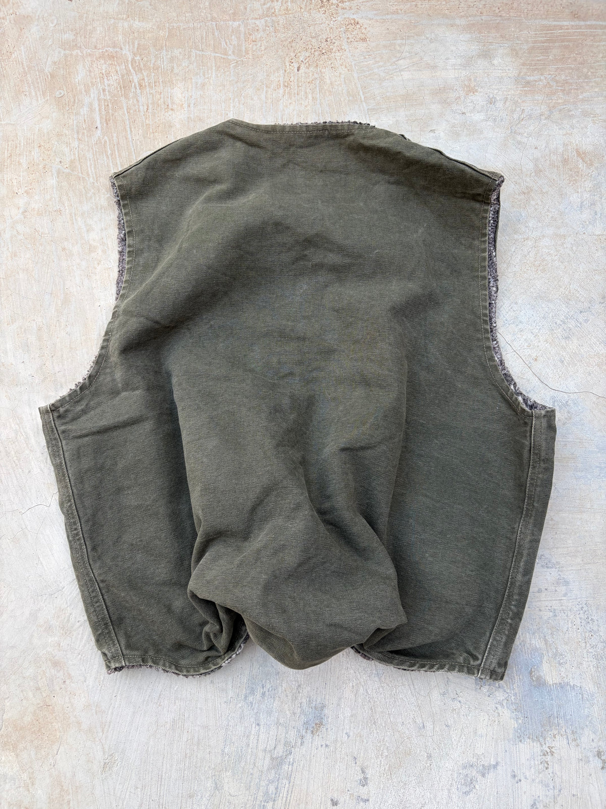 Rare 1990s Vintage Carhartt Aztec Fleece-Lined Vest