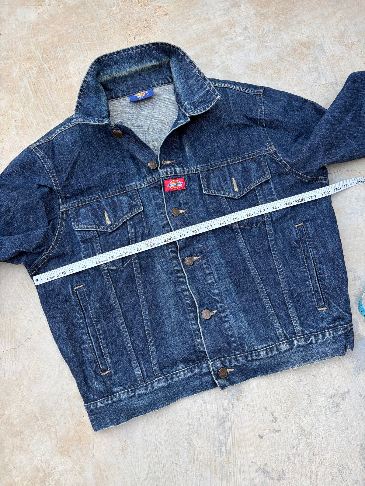 Vintage Dickies Dark Wash Denim Trucker Jacket