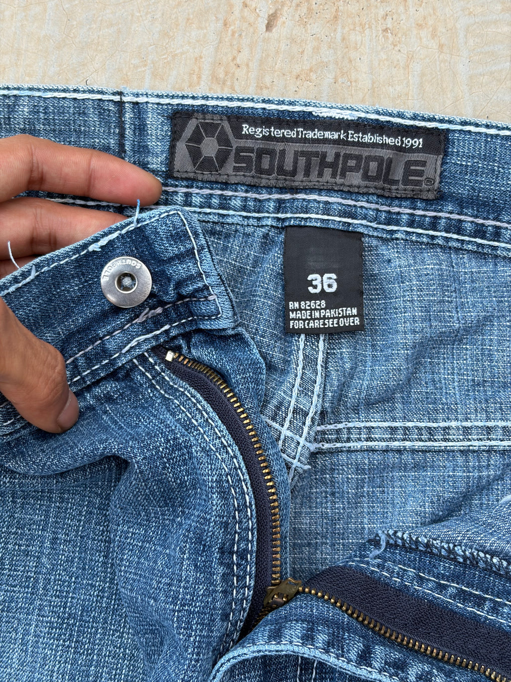 Vintage Southpole Heavyweight Denim Jeans 34