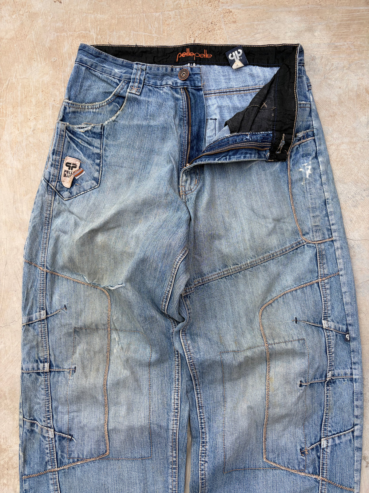 Vintage Pelle Pelle Y2K Carpenter Denim Jeans 36