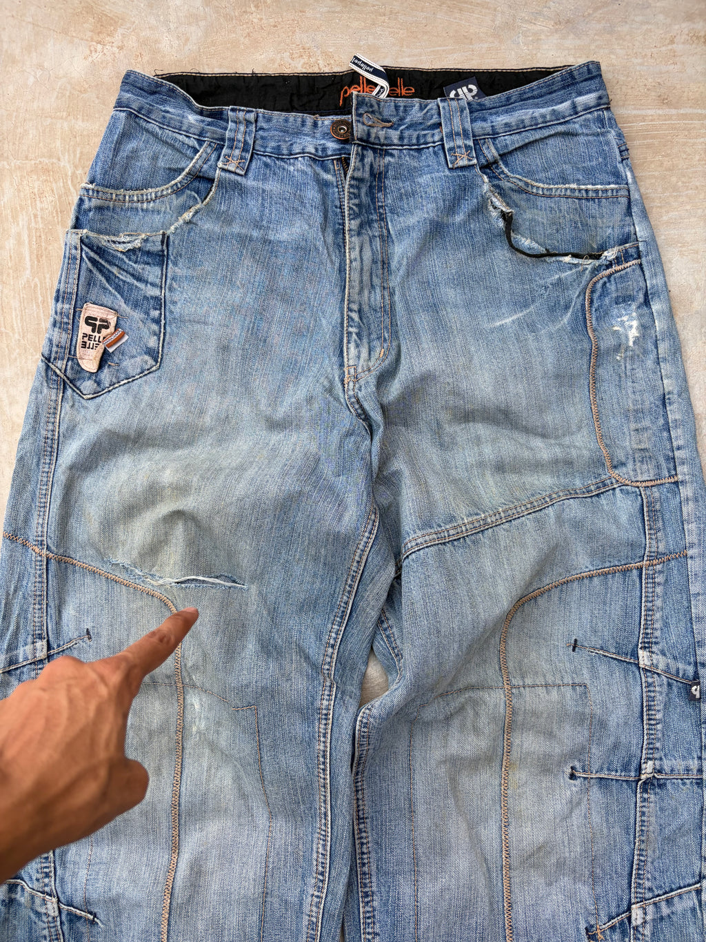 Vintage Pelle Pelle Y2K Carpenter Denim Jeans 36