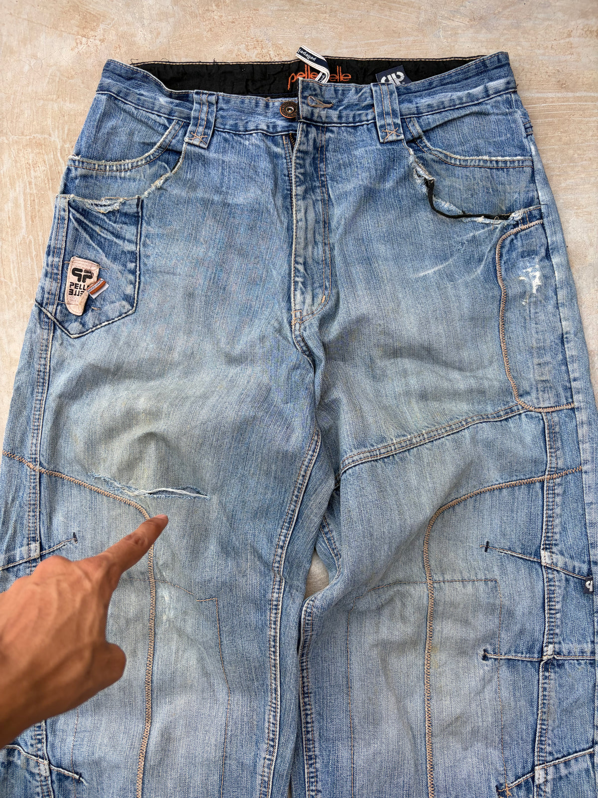 Vintage Pelle Pelle Y2K Carpenter Denim Jeans 36