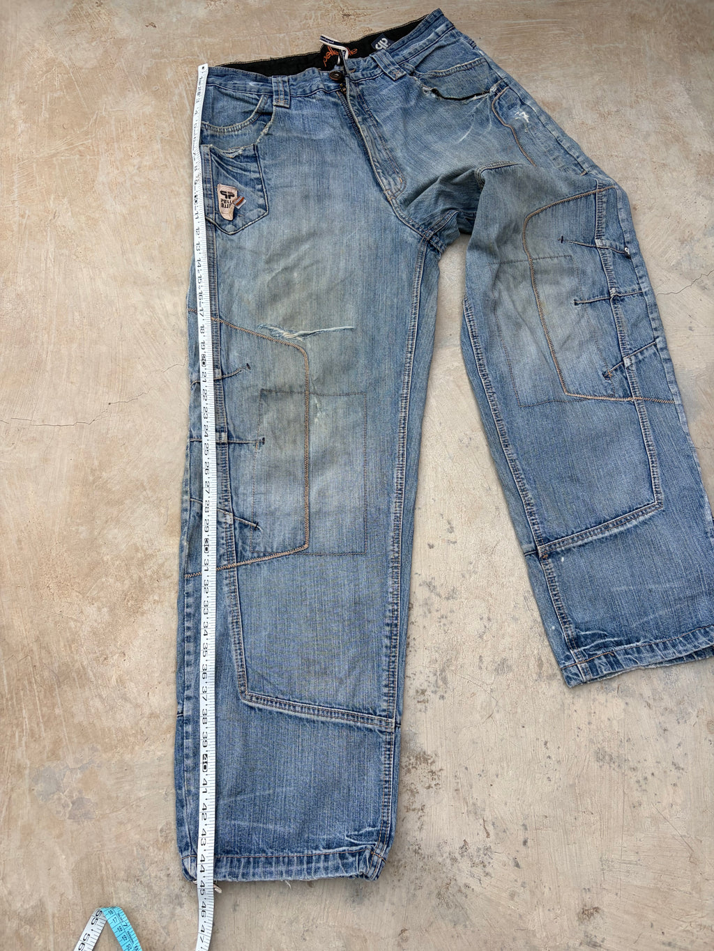 Vintage Pelle Pelle Y2K Carpenter Denim Jeans 36